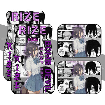 Chainsaw Man Rize Car Floor Mats Custom Anime Car Interior Accessories - Gearcarcover - 1