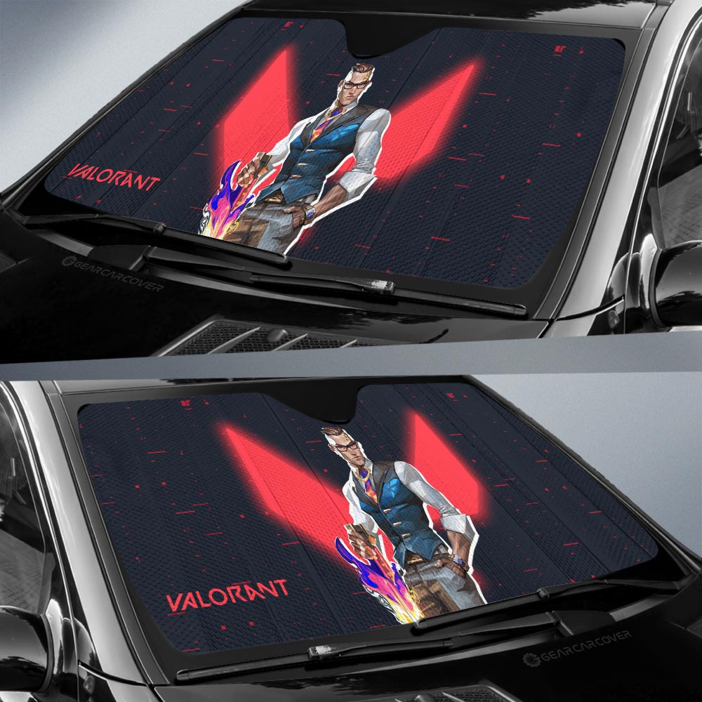 Chamber Car Sunshade Custom Valorant Agent - Gearcarcover - 2