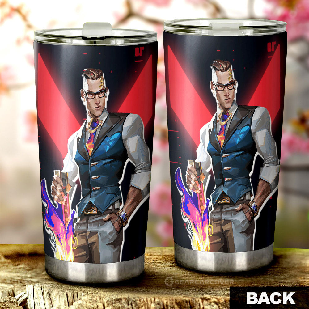 Chamber Tumbler Cup Custom Valorant Agent - Gearcarcover - 3
