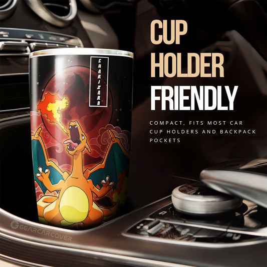 Charizard Tumbler Cup Custom Anime Pokemon - Gearcarcover - 2