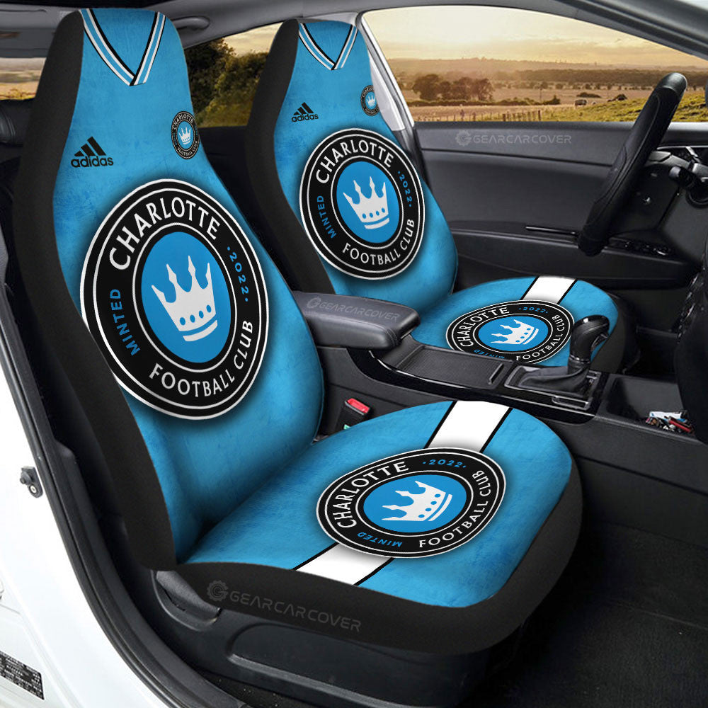 Charlotte FC Car Seat Covers Custom Car Accessories For Fans - Gearcarcover - 3