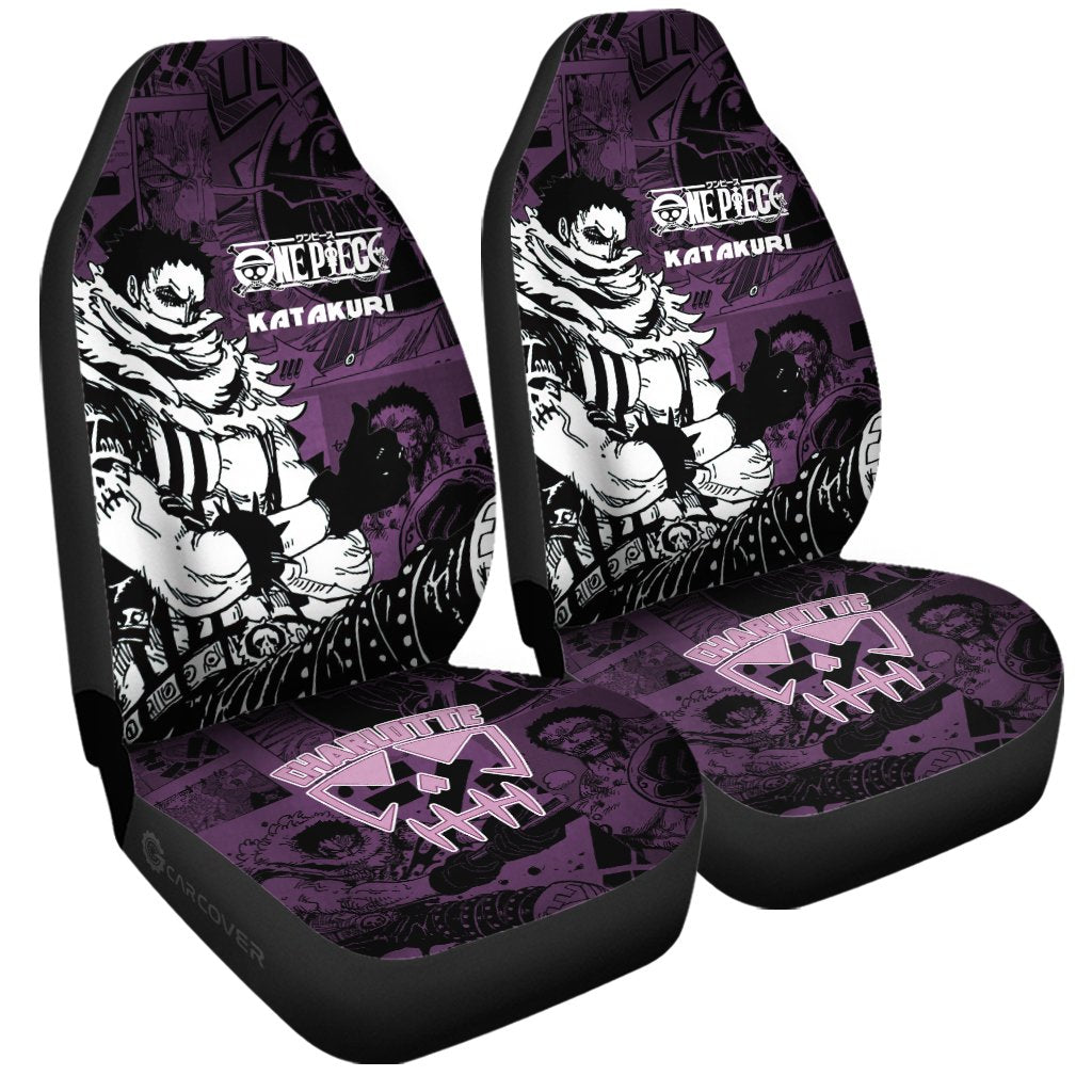 Charlotte Katakuri Car Seat Covers Custom Anime Mix Manga One Piece Car Interior Accessories - Gearcarcover - 3