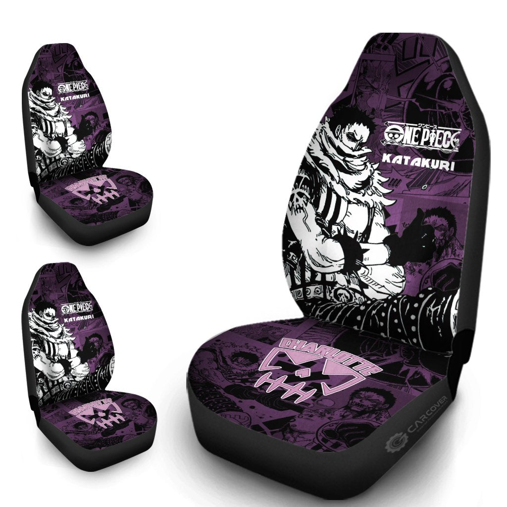 Charlotte Katakuri Car Seat Covers Custom Anime Mix Manga One Piece Car Interior Accessories - Gearcarcover - 4