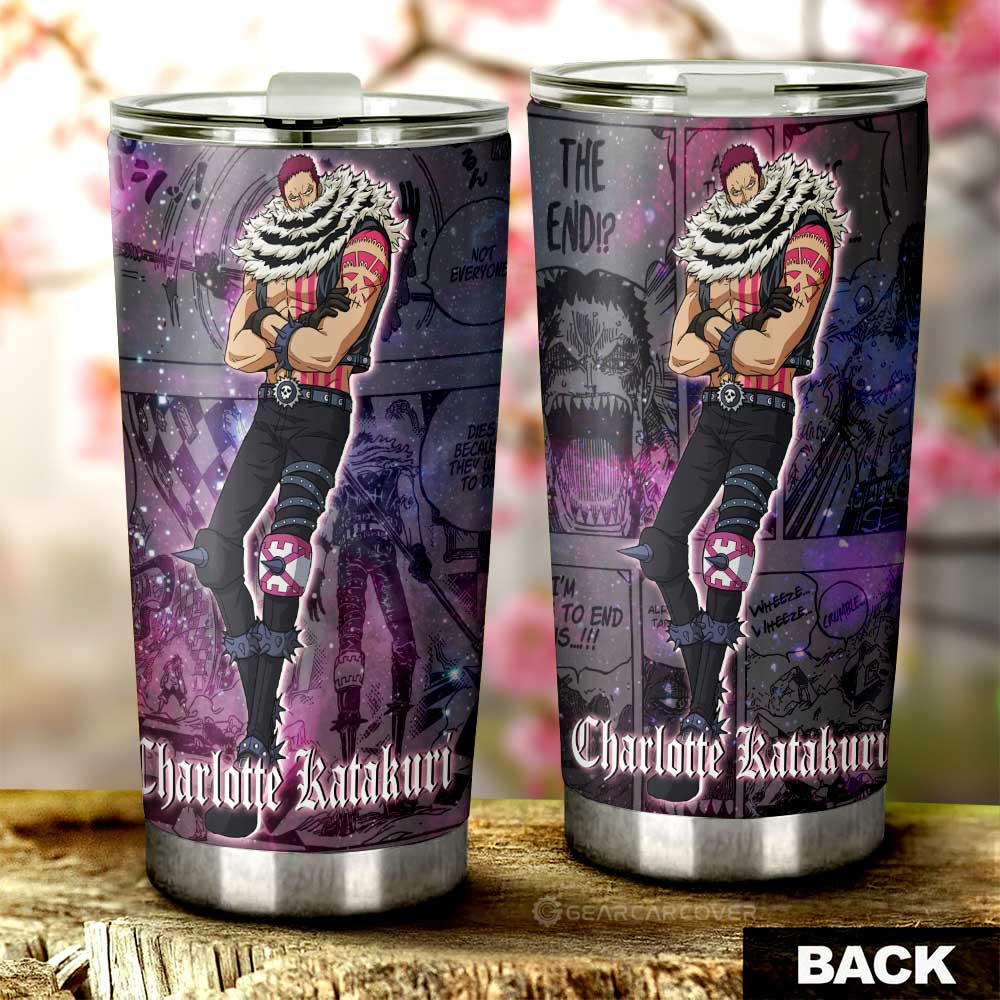 Charlotte Katakuri Tumbler Cup Custom One Piece Anime Car Accessories Manga Galaxy Style - Gearcarcover - 3