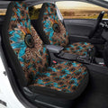Cheetah Sunflower Car Seat Covers Custom Car Accessories - Gearcarcover - 1