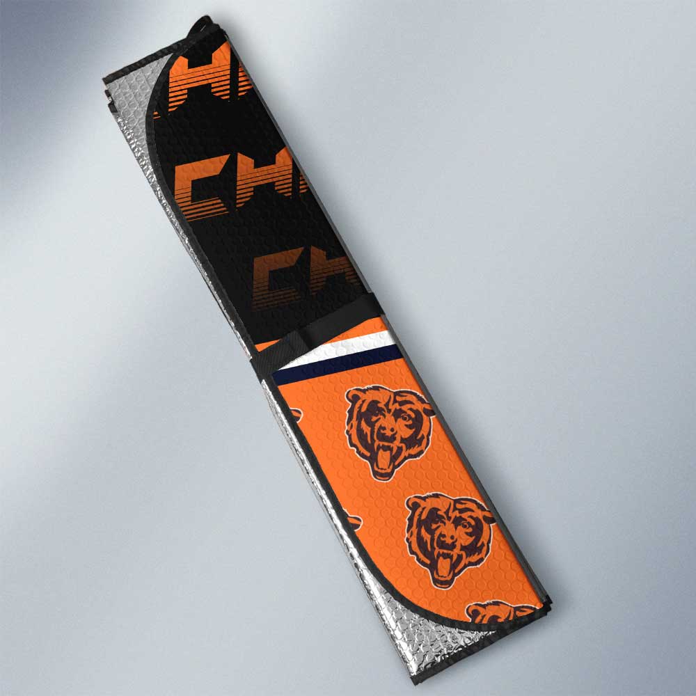 Chicago Bears Car Sunshade Custom Car Decorations For Fans - Gearcarcover - 3