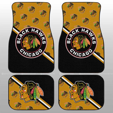 Chicago Blackhawks Car Floor Mats Custom Car Accessories For Fans - Gearcarcover - 1