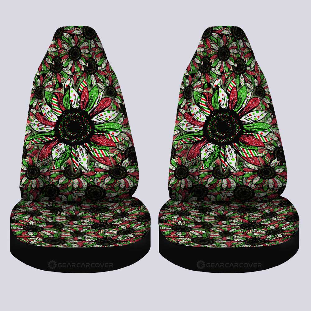 Christmas Sunflower Car Seat Covers Custom Car Decoration - Gearcarcover - 4