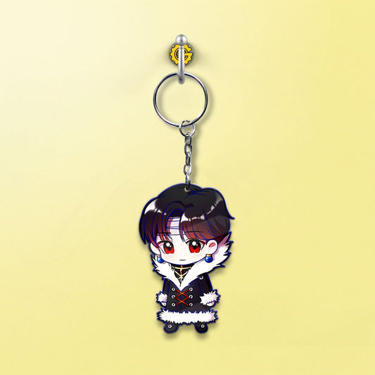 Chrollo Lucilfer Keychain Custom Hunter x Hunter Anime Car Accessories - Gearcarcover - 2