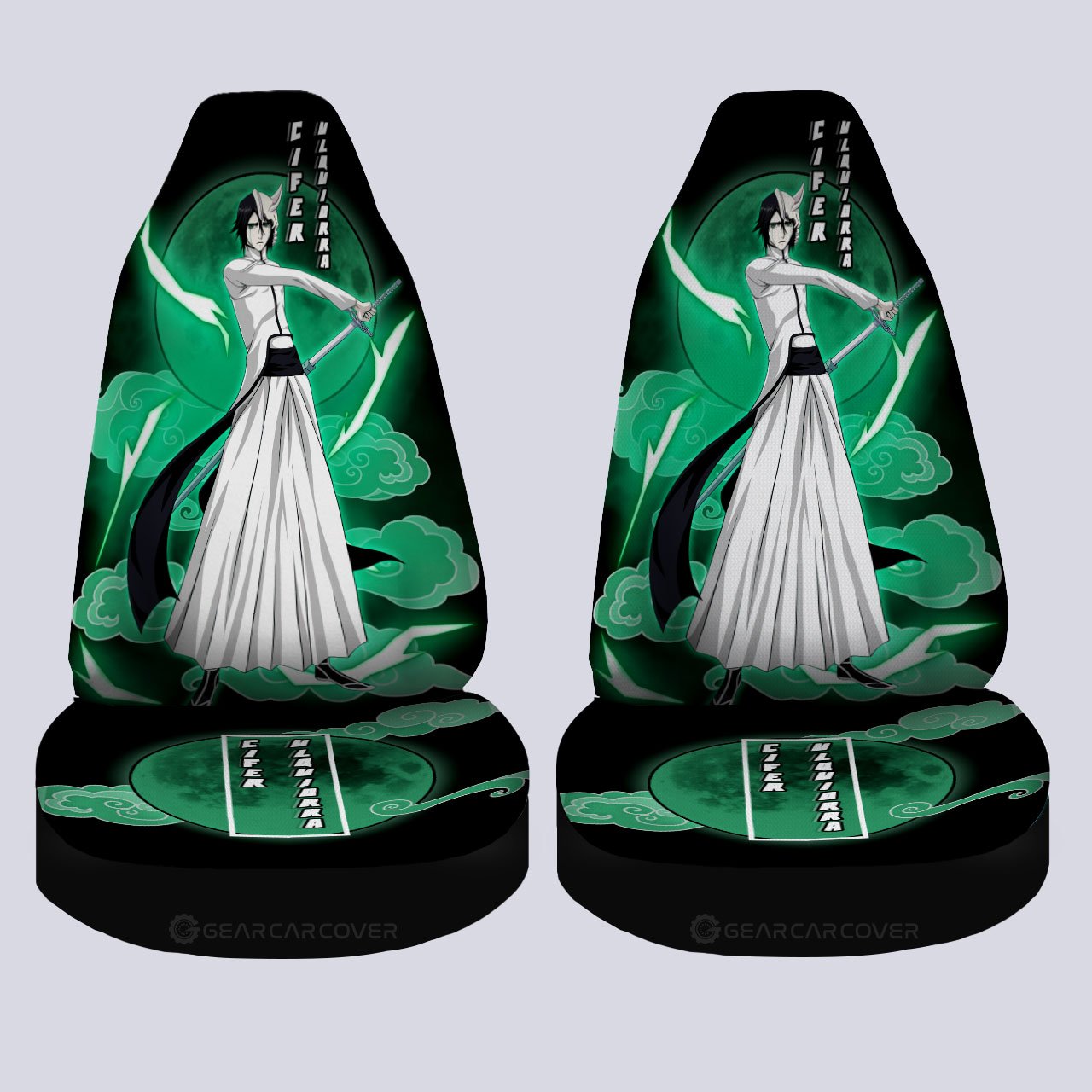 Cifer Ulquiorra Car Seat Covers Custom Anime Bleach Car Interior Accessories - Gearcarcover - 4