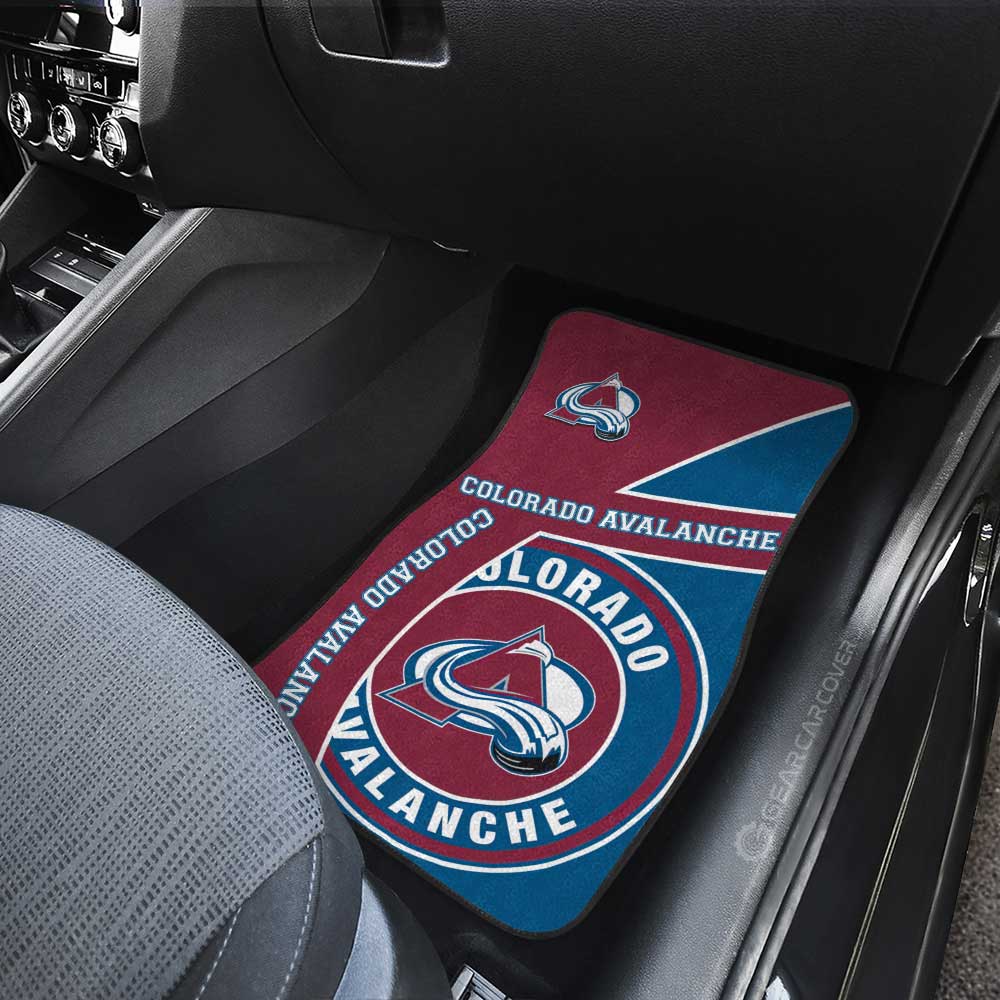 Colorado Avalanche Car Floor Mats Custom Car Accessories For Fans - Gearcarcover - 3