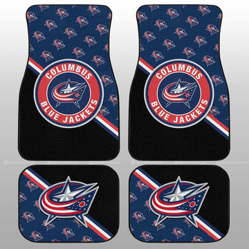 Columbus Blue Jackets Car Floor Mats Custom Car Accessories For Fans - Gearcarcover - 1