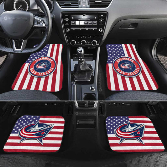 Columbus Blue Jackets Car Floor Mats Custom Car Decor Accessories - Gearcarcover - 2