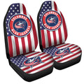 Columbus Blue Jackets Car Seat Covers Custom Car Decor Accessories - Gearcarcover - 3