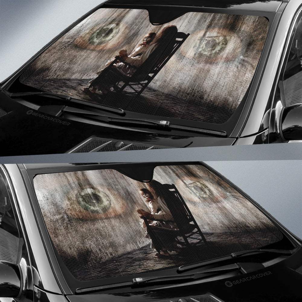 Conjuring Car Sunshade Custom Horror Face Car Interior Accessories - Gearcarcover - 3