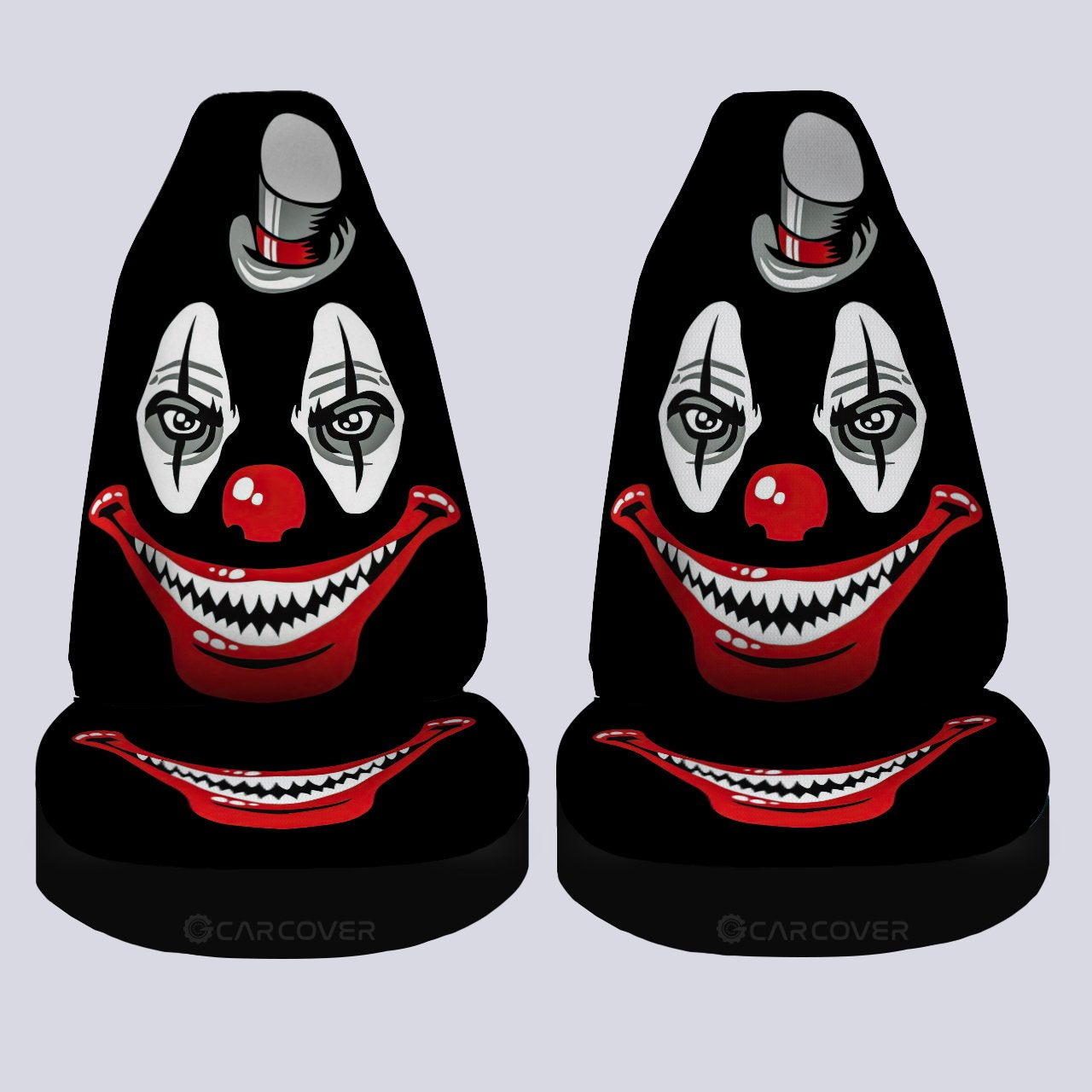 Creepy Clown Hat Car Seat Covers Custom Car Interior Accessories Halloween Decorations - Gearcarcover - 4