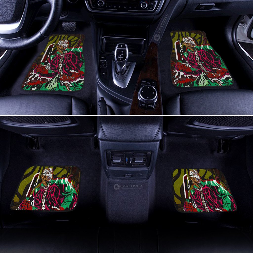 Creepy Jason Car Floor Mats Custom Car Accessories Horror Halloween Decorations - Gearcarcover - 3