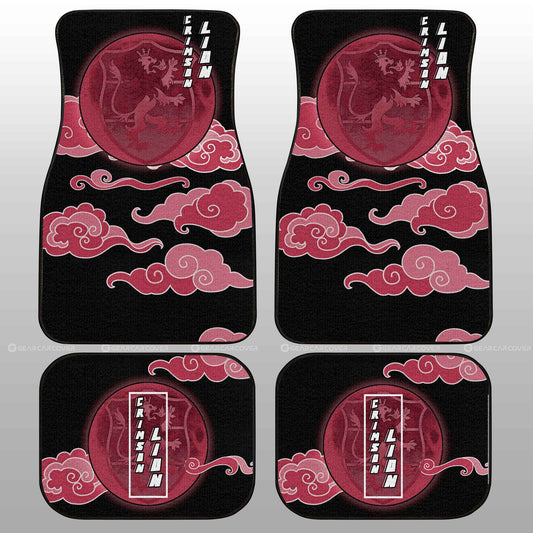Crimson Lion Car Floor Mats Custom Anime Black Clover Car Interior Accessories - Gearcarcover - 2