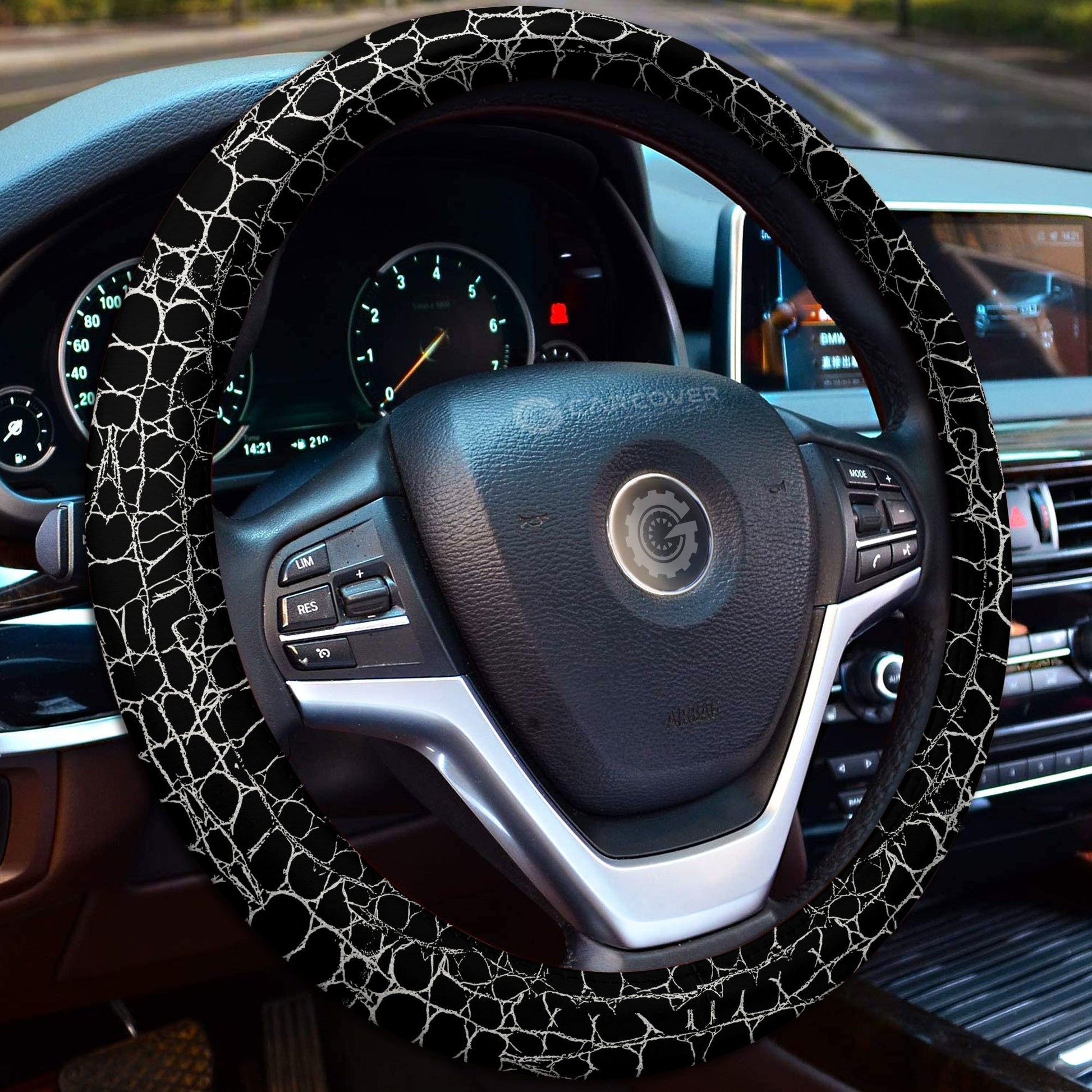 Crocodile Skin Steering Wheel Cover Custom Animal Car Interior Accessories - Gearcarcover - 2
