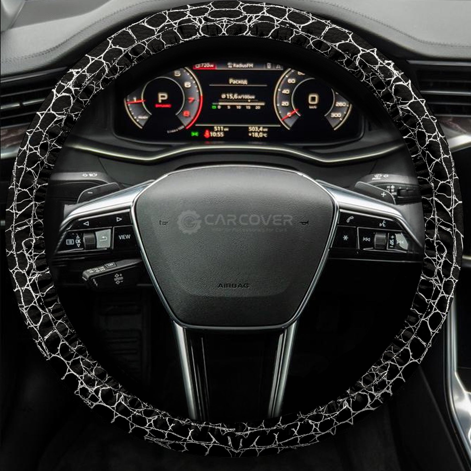 Crocodile Skin Steering Wheel Cover Custom Animal Car Interior Accessories - Gearcarcover - 4