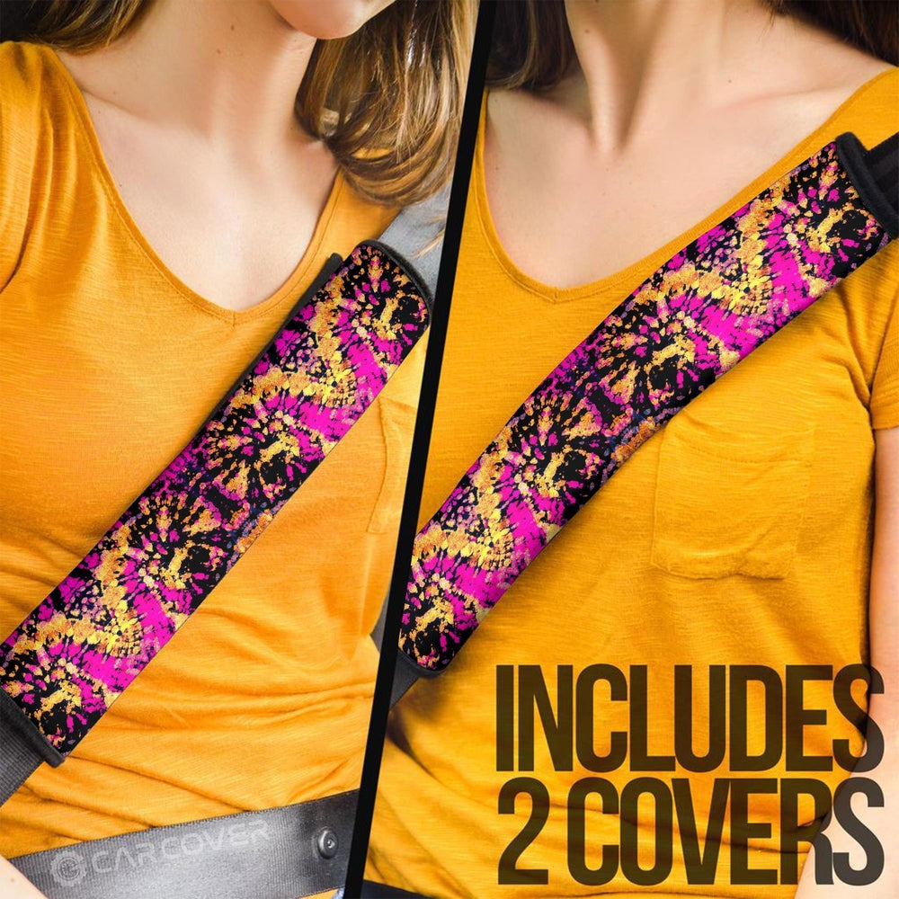 Crumple Tie Dye Seat Belt Covers Custom Hippie Car Cardecorations Gifts - Gearcarcover - 2