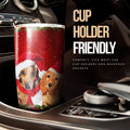 Cute Dachshunds Tumbler Cup Custom Car Interior Accessories Christmas - Gearcarcover - 3