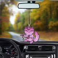 Cute Pink Cheshire Cat Ornament Custom Car Interior Accessories - Gearcarcover - 3