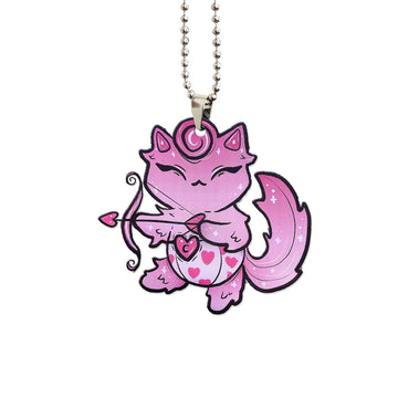 Cute Pink Cheshire Cat Ornament Custom Car Interior Accessories - Gearcarcover - 1