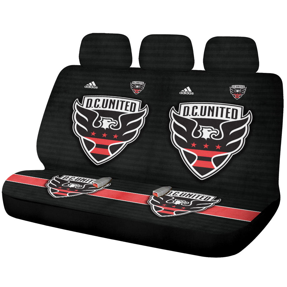 D C United Car Back Seat Covers Custom Car Accessories For Fans - Gearcarcover - 2
