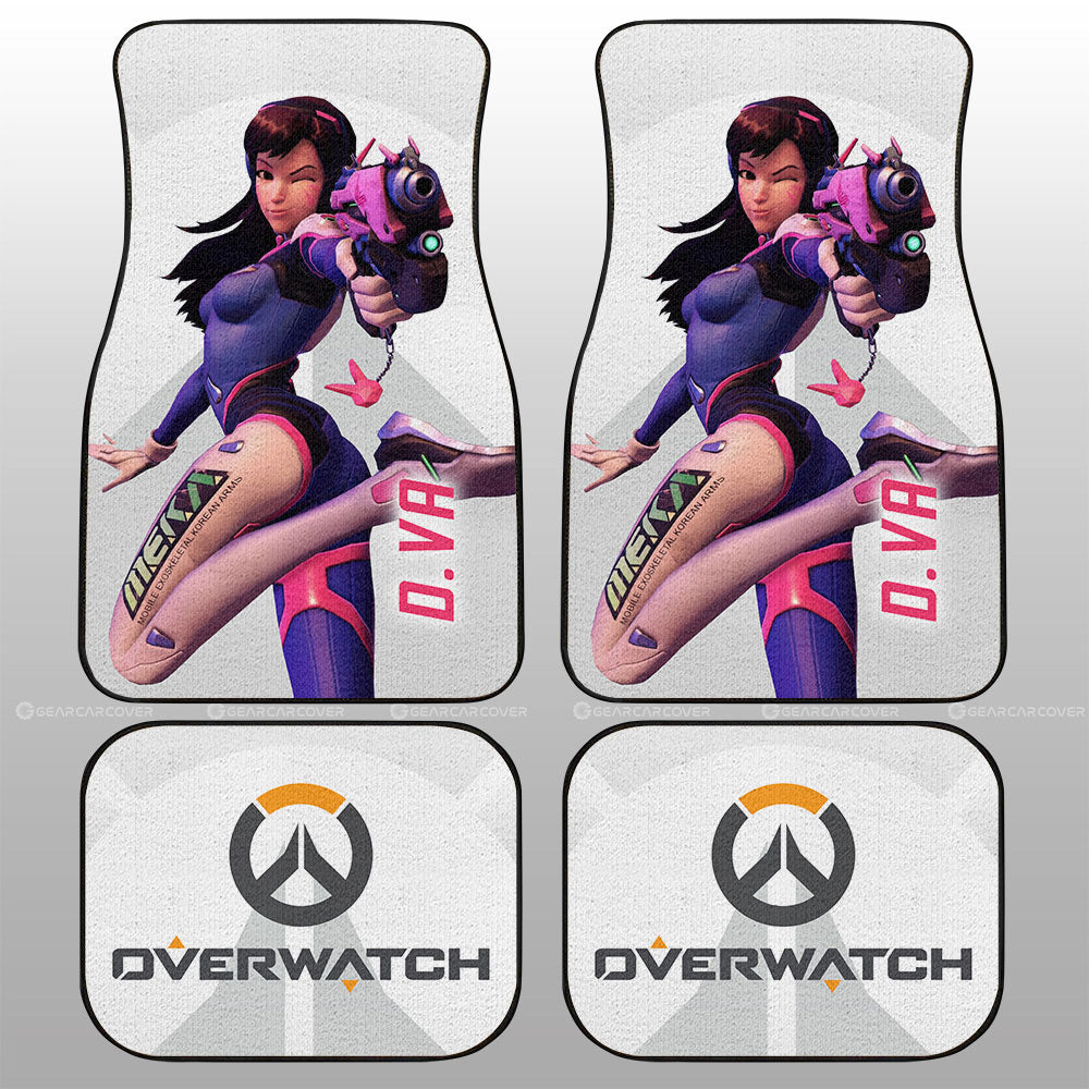 D.Va Car Floor Mats Custom Overwatch - Gearcarcover - 1