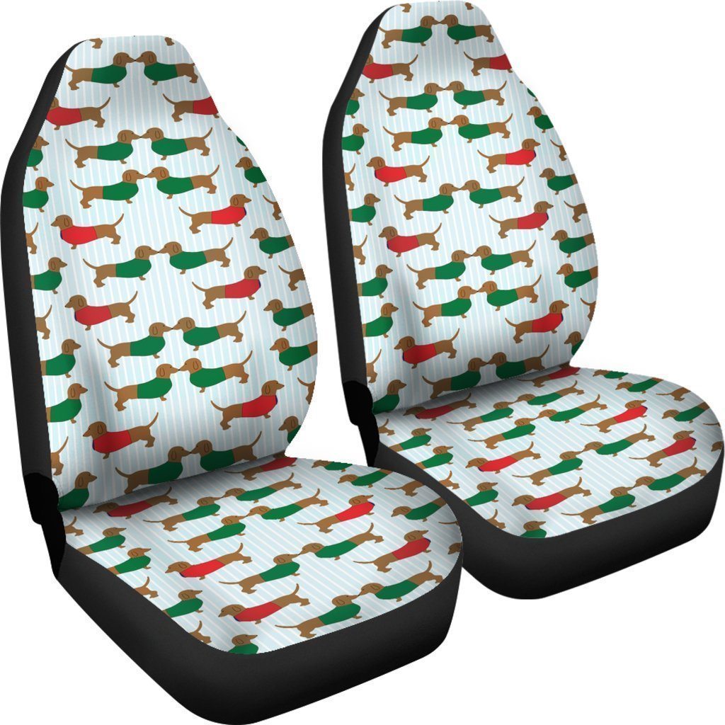 Dachshund Car Seat Covers Custom Funny Dog Car Accessories - Gearcarcover - 4