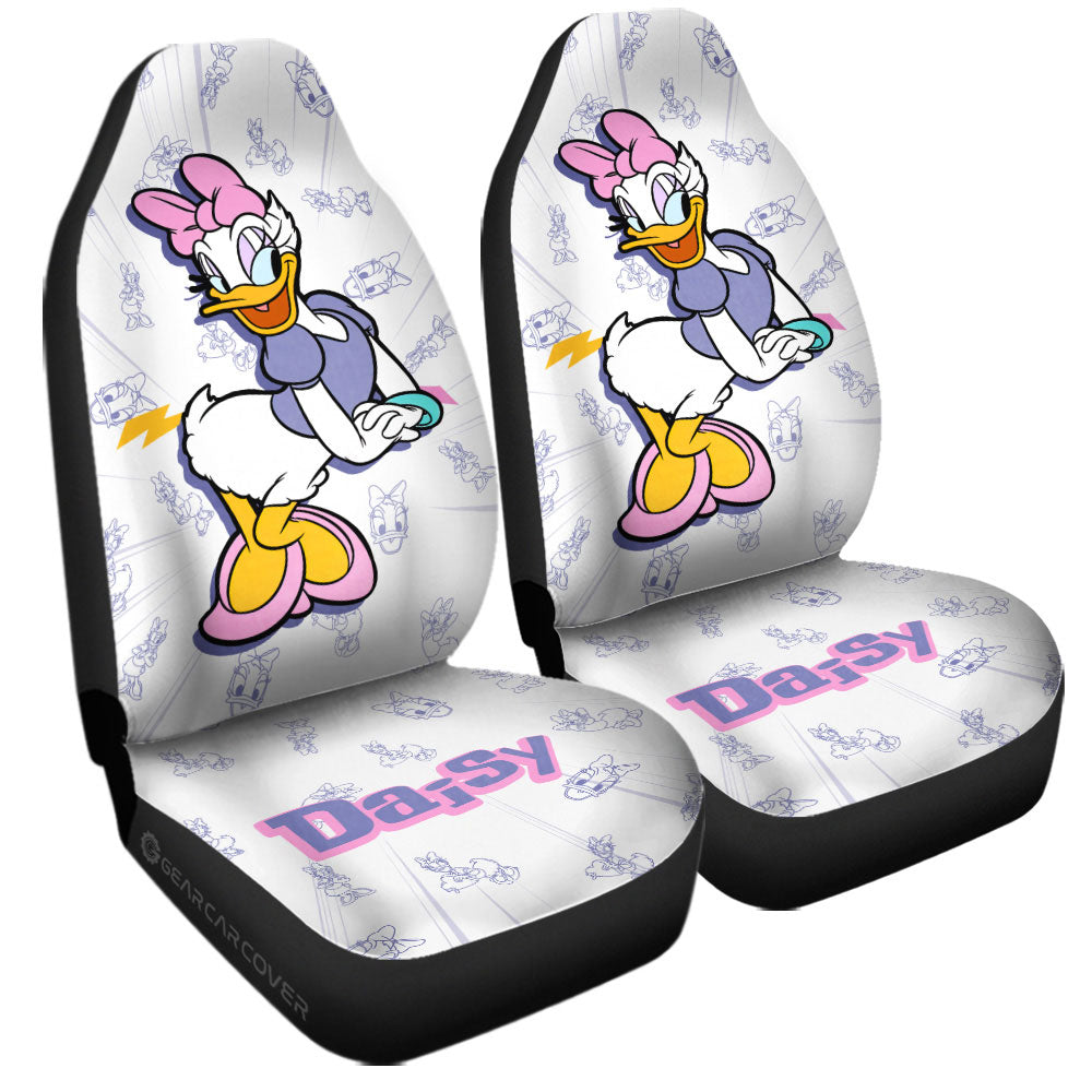 Daisy Car Seat Covers Custom Cartoon Car Accessories - Gearcarcover - 3