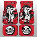 Daki Car Floor Mats Custom Demon Slayer Anime Car Accessories Manga Style For Fans - Gearcarcover - 2