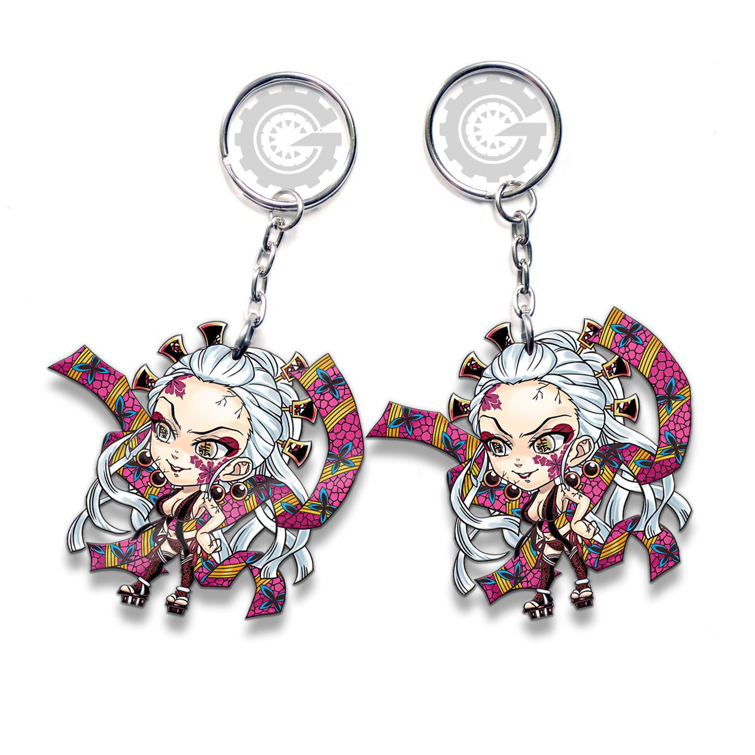 Daki Keychain Custom Demon Slayer Anime Car Accessories - Gearcarcover - 3