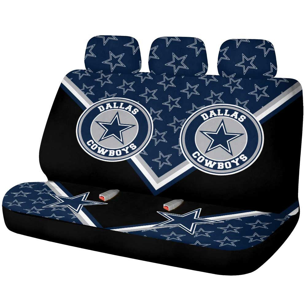 Dallas Cowboys Car Back Seat Cover Custom Car Decorations For Fans