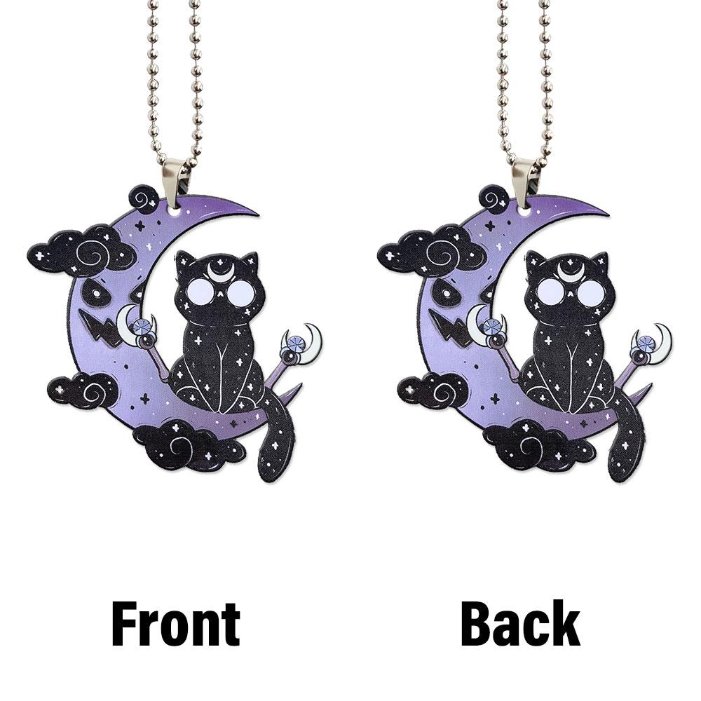 Dark Cat Luna Ornament Custom Car Accessories Halloween - Gearcarcover - 4