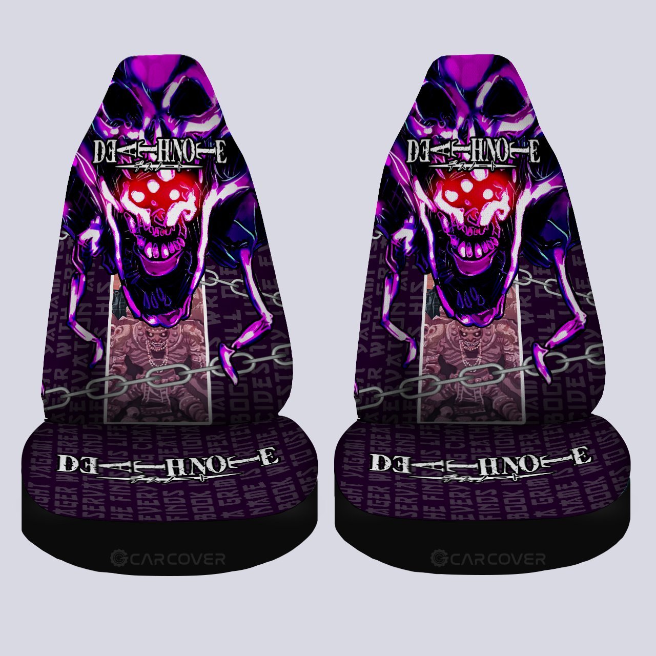 Death Note King Shinigami Car Seat Covers Custom Anime Car Accessories - Gearcarcover - 4