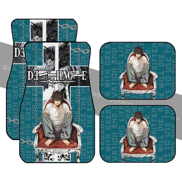 Death Note Lawliet (L) Car Floor Mats Custom Anime Car Accessories - Gearcarcover - 1