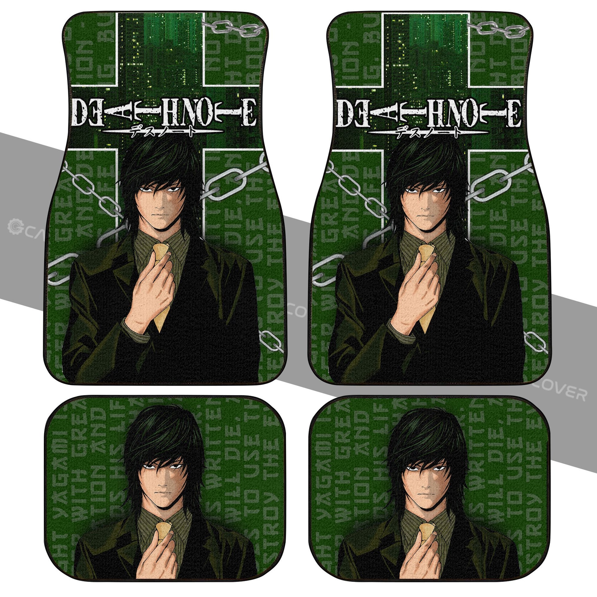 Death Note Teru Mikami Car Floor Mats Custom Anime Car Accessories - Gearcarcover - 2