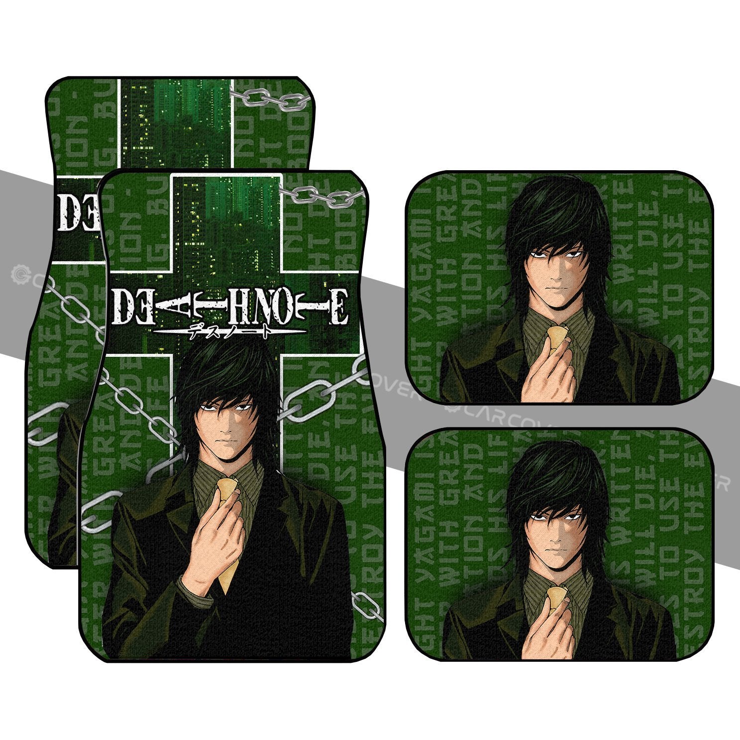 Death Note Teru Mikami Car Floor Mats Custom Anime Car Accessories - Gearcarcover - 1