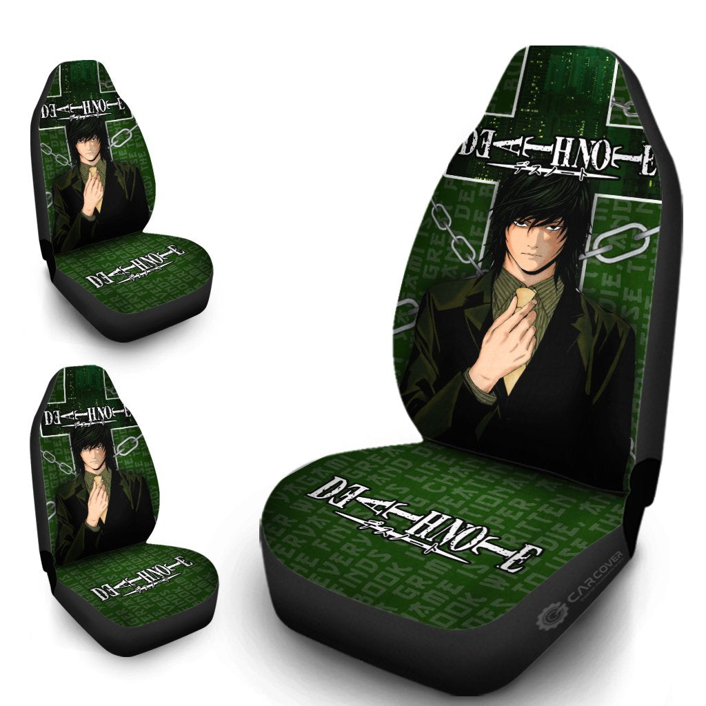 Death Note Teru Mikami Car Seat Covers Custom Anime Car Accessories - Gearcarcover - 4
