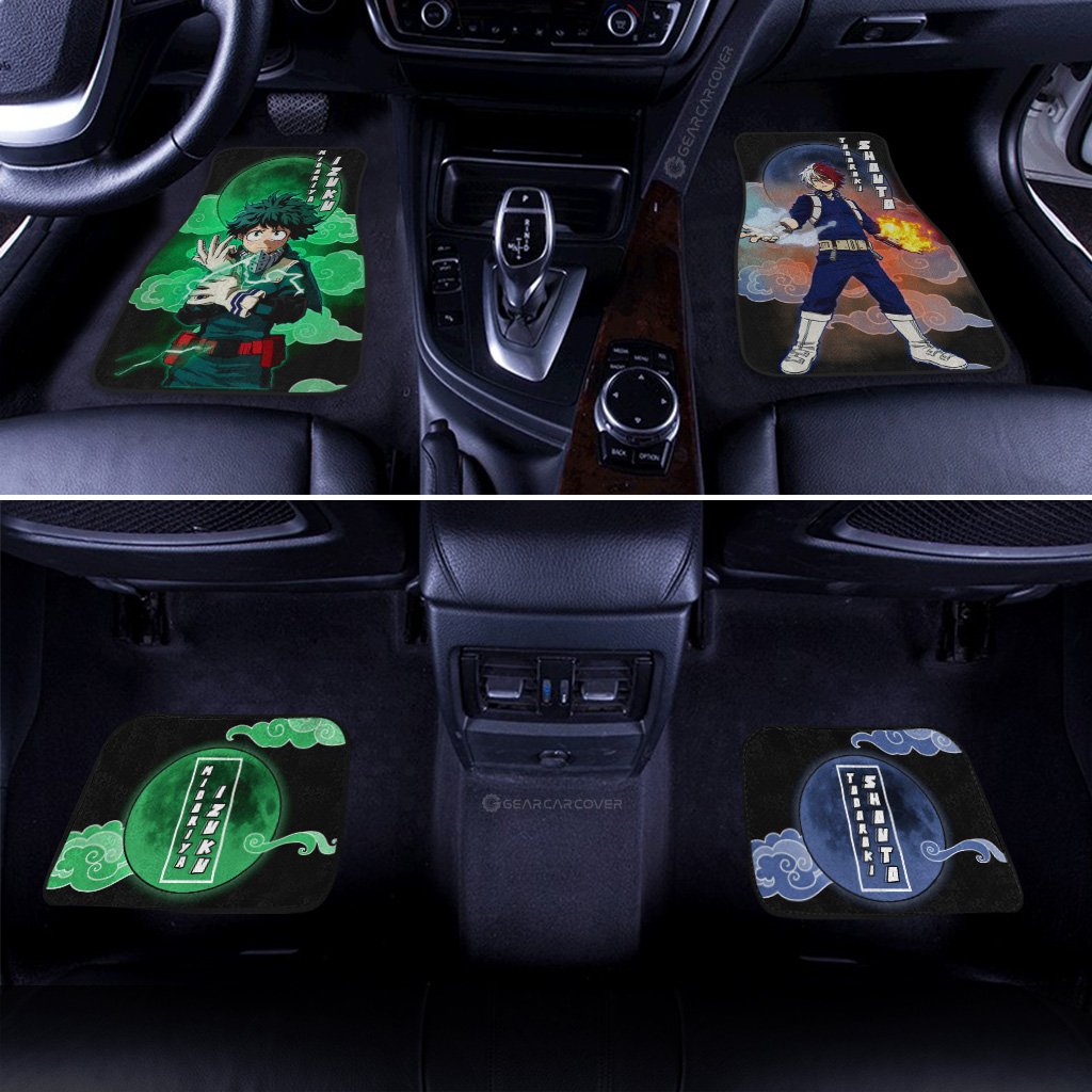 Deku And Shouto Car Floor Mats Custom My Hero Academia Anime Car Accessories - Gearcarcover - 3