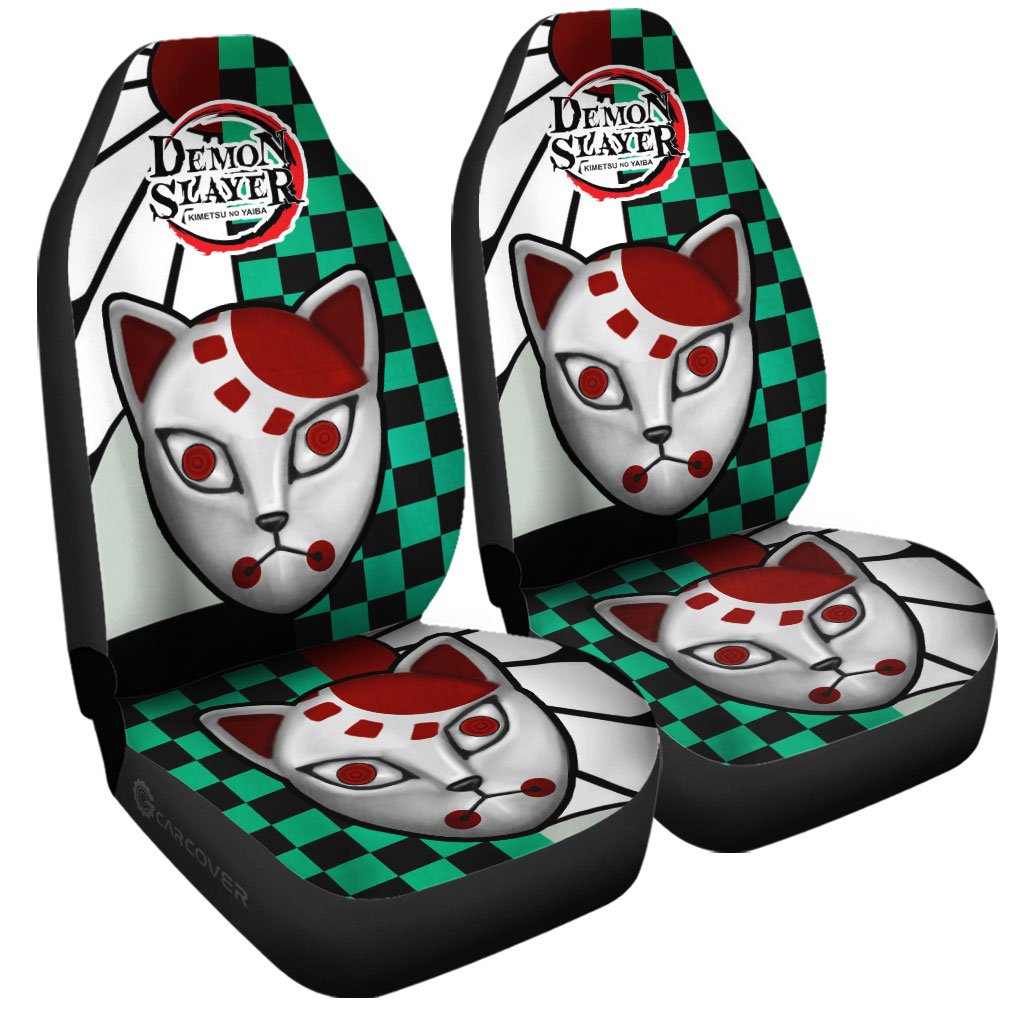 Demom Slayer Tanjiro Hanadafu Car Seat Covers Custom Anime Car Accessories - Gearcarcover - 3