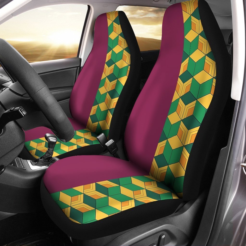Demon Slayer Giyuu Uniform Car Seat Covers Custom Anime Car Accessories - Gearcarcover - 1
