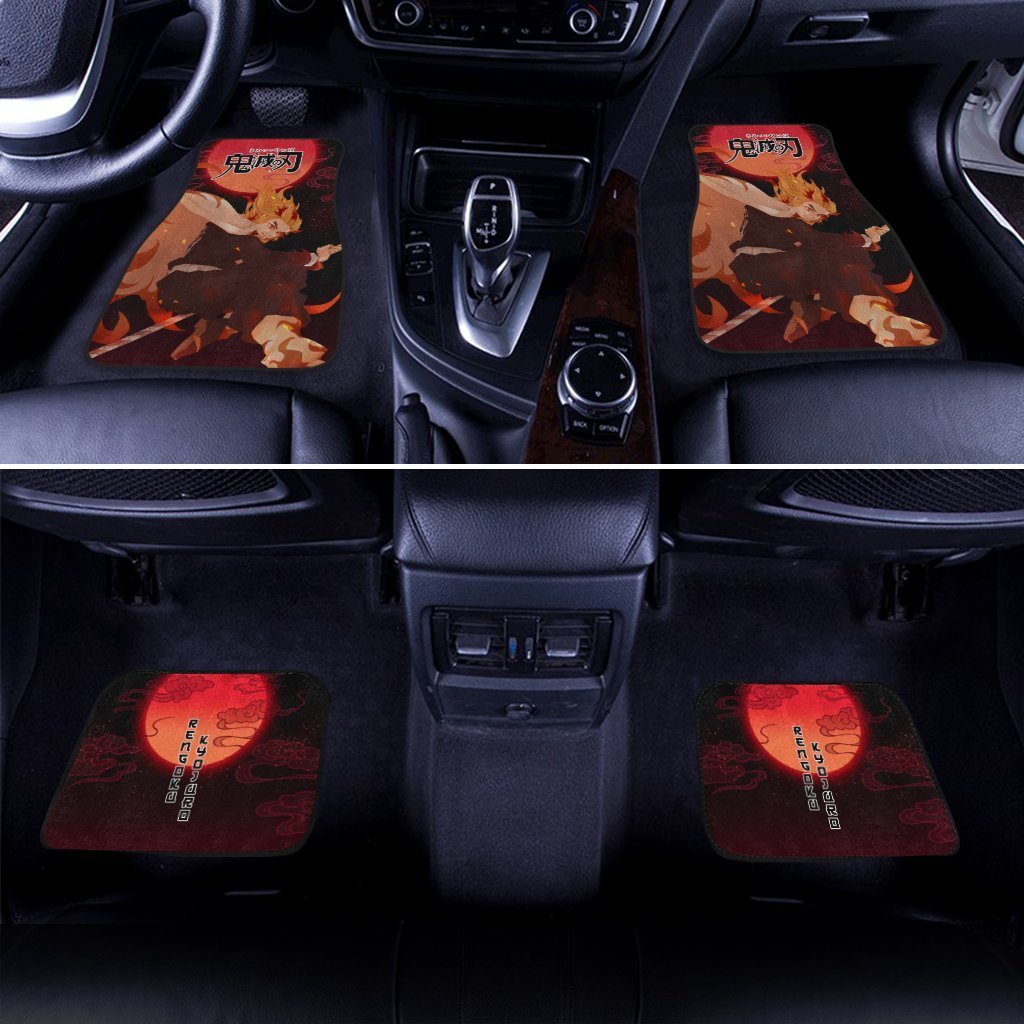 Demon Slayer Rengoku Car Floor Mats Custom Anime Car Accessories - Gearcarcover - 3