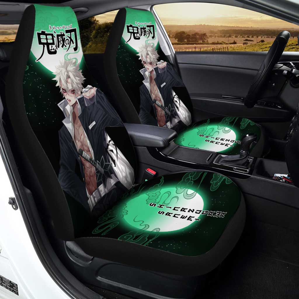 Demon Slayer Sanemi Shinazugawa Seat Covers For Car Custom Anime Car Accessories - Gearcarcover - 2