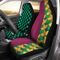 Demon Slayer Tanjiro And Giyuu Car Seat Covers Custom Uniform Anime Car Accessories - Gearcarcover - 2