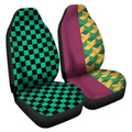Demon Slayer Tanjiro And Giyuu Car Seat Covers Custom Uniform Anime Car Accessories - Gearcarcover - 3