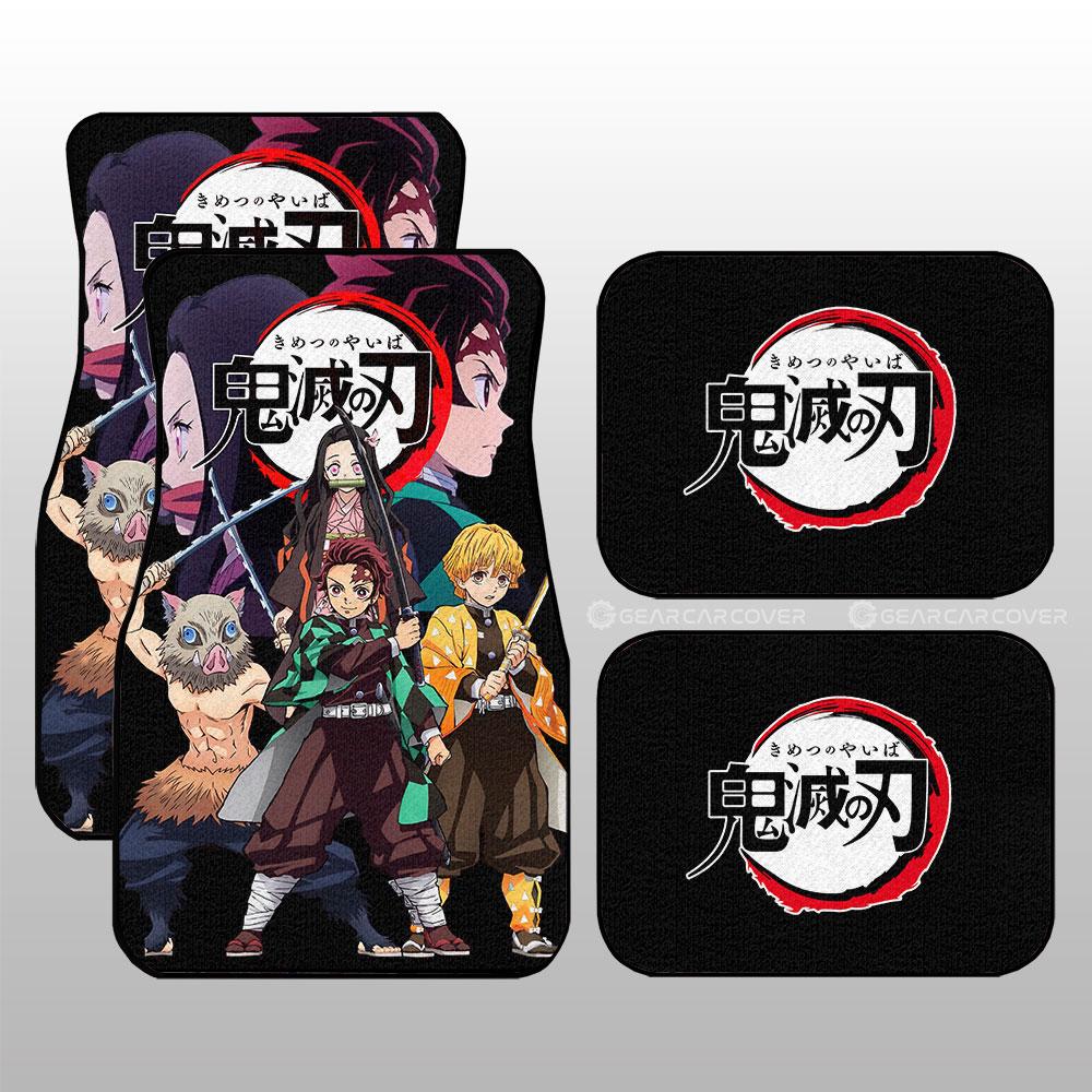 Demon Slayer Team Car Floor Mats Custom Demon Slayer Anime Car Accessories - Gearcarcover - 1