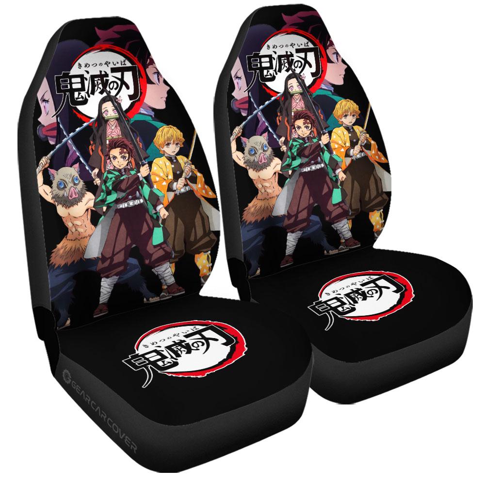 Demon Slayer Team Car Seat Covers Custom Demon Slayer Anime Car Accessories - Gearcarcover - 3